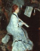Pierre Renoir Lady at Piano oil on canvas
